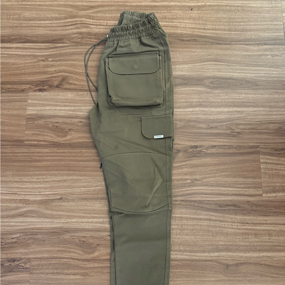 Represent Clo Olive Cargo Pants (Size small)